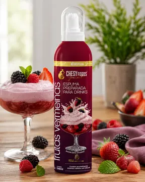 Espuma para Drink Frutas Vermelhas 260 g — imagem 1 de 2